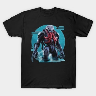 Hybrid Jaeger: Shark-Octopus Concept T-Shirt